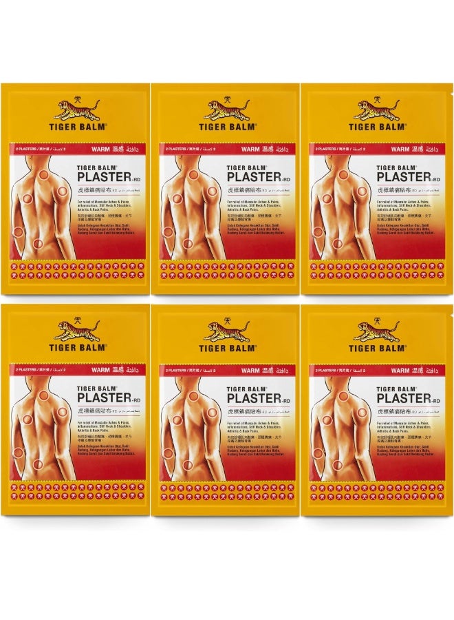 ضمادات دافئة مسكنة للألم، حجم كبير (عبوة من 6 ضمادات) - Image 1